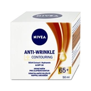 Nivea Anti-Wrinkle+Contouring denní krém 65+ 50 ml