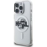 Karl Lagerfeld IML Glitter Karl and Choupette Sketch MagSafe pro Apple iPhone 15 Pro Max, transparentní – Zboží Mobilmania