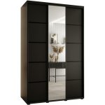 DobreSny se zrcadlem DAVOS 5 160 cm Černá / černé – Zbozi.Blesk.cz