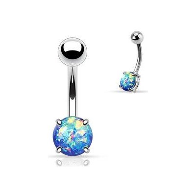 Šperky4U piercing do pupíku pryskyřičný opál WP01004-B – Zboží Mobilmania