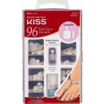 Kiss Sada umělých na nohy s lepidlem krátké 96 ks – Hledejceny.cz