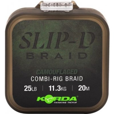 Korda Návazcová Šňůra Slip-D Braid 25 lb 20 m – Zboží Mobilmania