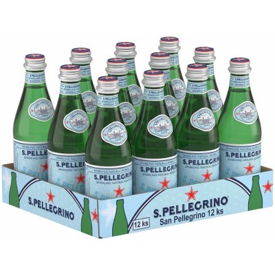 San Pellegrino perlivá minerální voda sklo 12 x 0,25 l – Hledejceny.cz