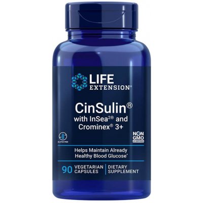 Life Extension CinSulin with InSea2 and Crominex 3+ 90 vegetariánská kapsle