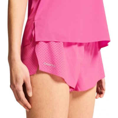 Craft šortky Race Day Split 2 růžová – Zboží Dáma