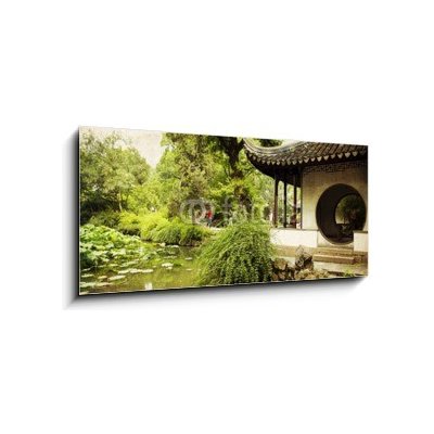 Obraz 1D panorama - 120 x 50 cm - Chinese traditional garden - Suzhou - China Čínská tradiční zahrada – Zboží Mobilmania