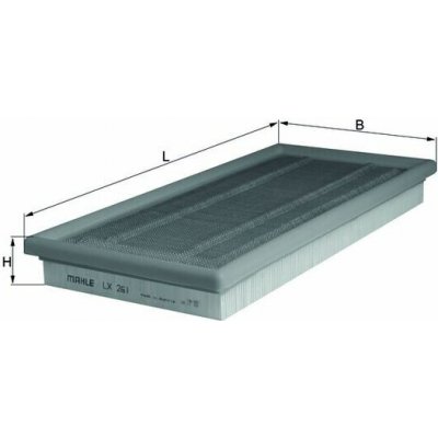 MAHLE ORIGINAL Vzduchový filtr LX261 – Hledejceny.cz