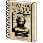 CurePink 3D proměňovací A5 blok-zápisník Harry Potter: Sirius & Harry 14,8 x 21 cm kroužková vazba SR72657 – Zboží Živě