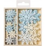 Knorr Prandell Sněhové vločky - dřevěné barevné dekorace 54 ks – Zboží Dáma