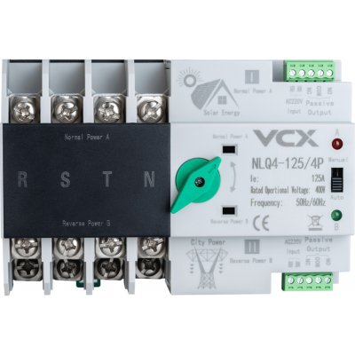 Automatický přepínač sítí - napájení VCX 4P 400V 125A - NLQ4-125/4P pro FVE – Hledejceny.cz