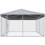 vidaXL Venkovní psí kotec se střechou 382 x 382 x 225 cm – Hledejceny.cz