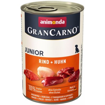 Animonda GranCarno Original Junior hovězí maso a krůtí srdce 6 x 400 g – Hledejceny.cz