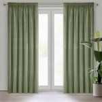 ZATEMŇOVACÍ ZÁVĚS ADELLE NA PÁSCE 140X270 CM ZELENÝ – Hledejceny.cz