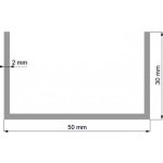 ehlinik Hliníkový jekl 50X30X2, 1m – Sleviste.cz