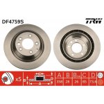 Brzdový kotouč TRW DF4759S