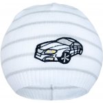 New Baby Jarní čepička s autíčkem bílo světle šedá – Zboží Dáma