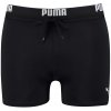 Koupací šortky, boardshorts Puma pánské koupací boxerky SWIM MEN LOGO SWIM TRUNK 1P BLACK 90765704, černá