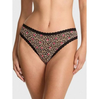 Victoria's Secret dámské kalhotky Bikini s krajkou leopardí – Hledejceny.cz