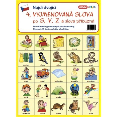 Najdi dvojici 4 Vyjmenovaná slova po S, V, Z – Zboží Mobilmania