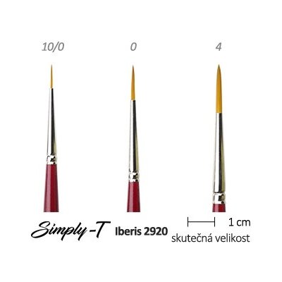 Štětec Simply-T Iberis - liner Velikost štětce: 10/0 – Zboží Dáma