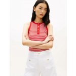 Tommy Hilfiger dámská červeno-bílé tílko WW0WW492510EY – Hledejceny.cz