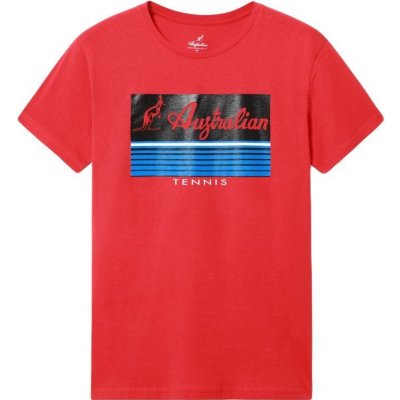 Australian Cotton T-Shirt With H-Line rosso vivio