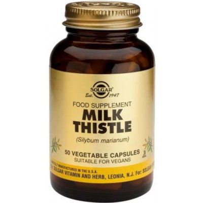 Solgar Milk Thistle Ostropestřec mariánský 50 kapslí – Hledejceny.cz