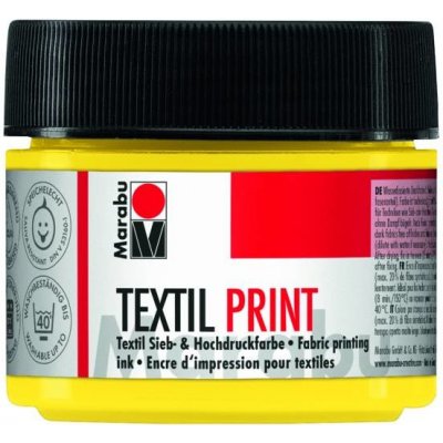 Tiskařská barva Marabu Textil Print 100 ml žlutá