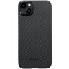 Pouzdro a kryt na mobilní telefon Apple Pouzdro Pitaka MagEZ 4 600D case iPhone 15 Plus černé/šedé twill