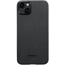 Pouzdro Pitaka MagEZ 4 600D case iPhone 15 Plus černé/šedé twill