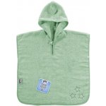 Kikko BIO bavlněná froté osuška s kapucí XKKO Organic 90x90 Mint Stars – Sleviste.cz