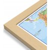 Nástěnné mapy Maps International Jižní Amerika - nástěnná politická mapa 100 x 120 cm Varianta: mapa v dřevěném rámu, Provedení: Pegi přírodní