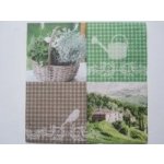 ubrousky na decoupage 3vrstvy 33*33cm Byliny a krajina 1ks