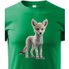 Dětské tričko dětské triko Šedý vlk, zelená