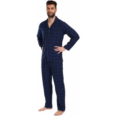 s.Oliver LH-51PJL-40597662 pánské pyžamo dlouhé propínací tm.modré – Zboží Mobilmania