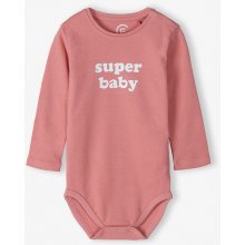 Family Concept Bodyčko dlouhý rukáv Super Baby Růžová