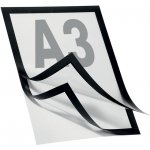 A-Z Reklama CZ Samolepící Magnetický rámeček na stěnu a hladké povrchy A3 - Černý – Zboží Živě