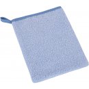Bellatex koupelnová mycí žínka 23/25 bavlněné froté jednobarevná světle modrá 17 x 25 cm