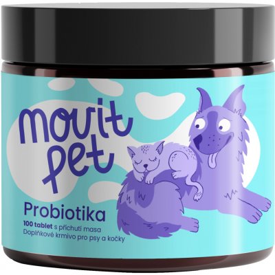 Movit ENERGY MOVit PET Probiotika pro psy a kočky maso 100 tbl – Hledejceny.cz
