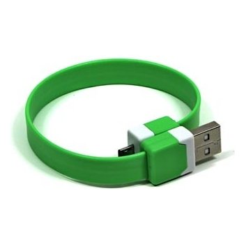Logo KUAMXJS03GQL USB (2.0), USB A M- USB micro M, 0,25m, zelený