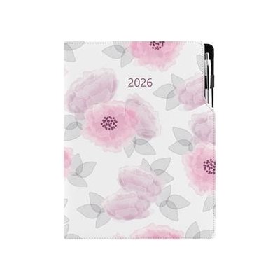 Design A4 denní 2026 Pivoňka – Zboží Živě