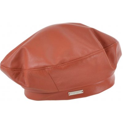 Seeberger Kožený zrzavý baret Basque Leather – Hledejceny.cz