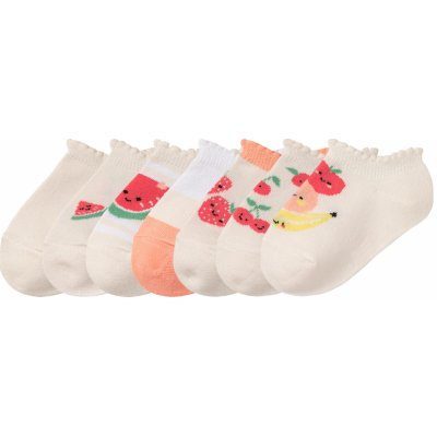 Lupilu Dívčí nízké ponožky s BIO bavlnou, 7 párů růžová – Zboží Dáma