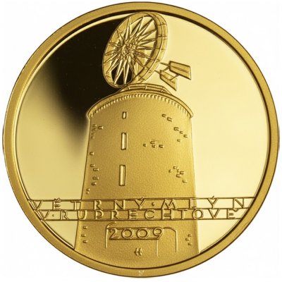 ČNB Zlatá mince 2500 Kč Větrný mlýn v Ruprechtově 2009 7,78 g – Zboží Dáma