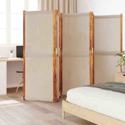 vidaXL 5dílný paraván taupe 350 x 180 cm – Sleviste.cz