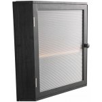 Nádoba na chléb 32x32x42,5 cm Dvouvrstvá Rohová Černá – Zboží Mobilmania