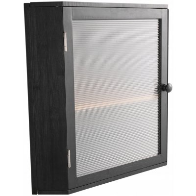 Nádoba na chléb 32x32x42,5 cm Dvouvrstvá Rohová Černá – Zboží Mobilmania