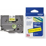 Brother TZ-641/TZE-641 černý tisk / žlutý podklad 18 mm x 8 m originální páska – Zboží Mobilmania