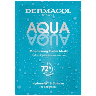 Dermacol Aqua Moisturising Cream Mask dámská hydratační krémová pleťová maska 2 x 8 ml – Zboží Mobilmania
