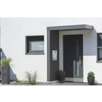 Gutta BS Plus 160 antracit 160x90 cm levý bok s poštovní schránkou, integrovanou kamerou, domovním telefonem a nerezovým odtokem – Zboží Mobilmania